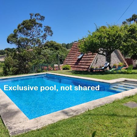 Cabana Con Piscina Baiona Exterior photo