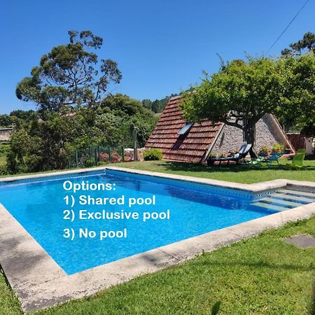 Cabana Con Piscina Baiona Exterior photo