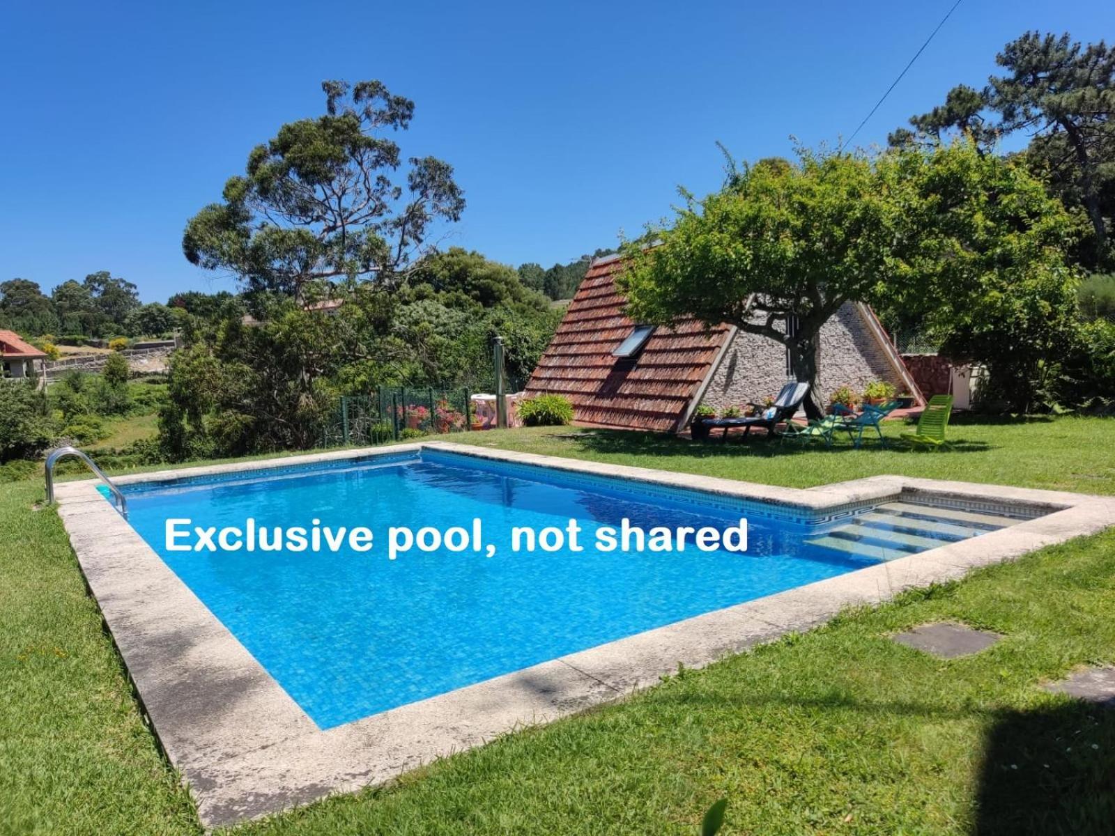 Cabana Con Piscina Baiona Exterior photo